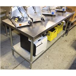 6 FT STAINLESS PREP TABLE