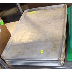 LOT OF 8 LARGE BAKING SHEETS