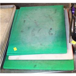 LOT OF7 LARGE PLASTIC CUTTING BOARDS