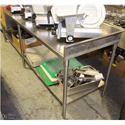 STAINLESS STEEL PREP TABLE 78 X 30 X 35