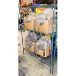 3 TIER GREEN METAL SHELF 60 X 73 X 21