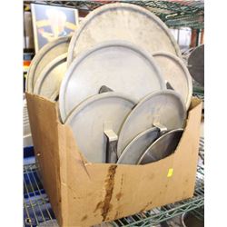 BOX OF ASSORTED LIDS FOR COMMERCIAL COOKING  POTS