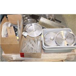 PALLET OF MISCELLANEOUS RESTAURANT ITEMS