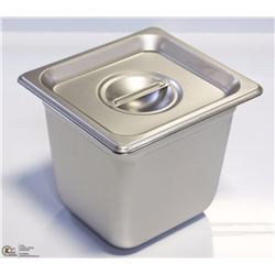 ME#12) S/S FOOD PAN ONE FOURTH  SIZE 6" DEEP WITH