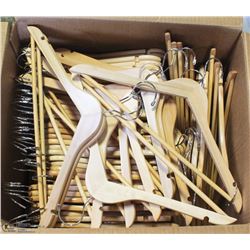 BOX OF 100 NEW COAT HANGERS