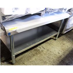 ME#28) 30"X48" S/S EQUIPMENT STAND WITH GALVANIZED