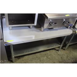 ME#28) 30"X48" S/S EQUIPMENT STAND WITH GALVANIZED