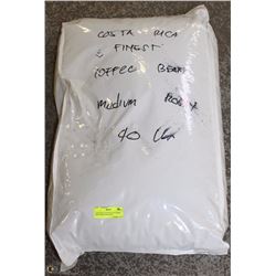 COSTA RICA 40LB BAG OF COFFEE BEANS MEDIUM ROAST.