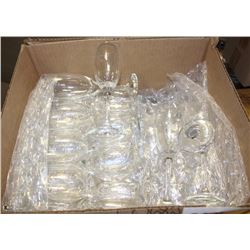 LARGE BOX OF SMALL CHAMPAGNE GLASSES