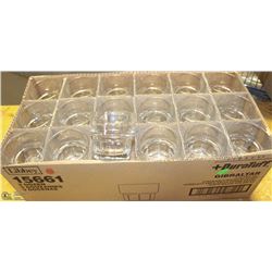 CASE OF 36 GIBRALTAR 7OZ STACKABLE WATER GLASSES