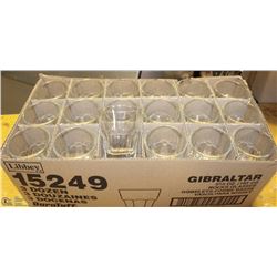 CASE OF 36 GIBRALTAR 7OZ STACKABLE WATER GLASSES