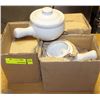 Image 1 : 3 BOXES OF WHITE FRENCH ONION SOUP BOWLS