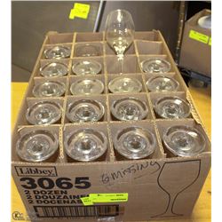 BOX OF 18 PERCEPTION 8OZ WHITE WINE GLASSES