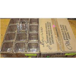 TWO CASES OF APPROX 24 TOTAL  7.5OZ SMALL GLASS