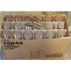CASE OF APPROX 3 DOZ 16OZ PANELLED TUMBLERS