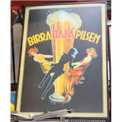 LARGE PRINT OF BIRRA ITALA PILSEN