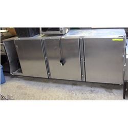 3 DOOR UNDER COUNTER REFRIGERATOR 100"X40"