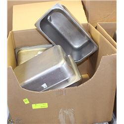 LARGE BOX OF STAINLESS STEEL INSERTS