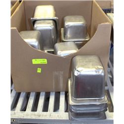 LARGE BOX OF STAINLESS STEEL INSERTS