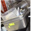 LOT OF TWO DEEP CHAFING INSERTS WITH NUMEROUS