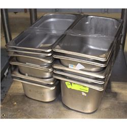 LOT OF 2 STACKS WITH 11 METAL INSERTS