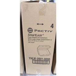 BOX OF SMARTLOCK FOAM HINGED LID CONTRAINERS