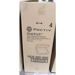 BOX OF SMARTLOCK FOAM HINGED LID CONTRAINERS
