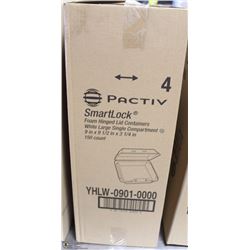 BOX OF SMARTLOCK FOAM HINGED LID CONTRAINERS