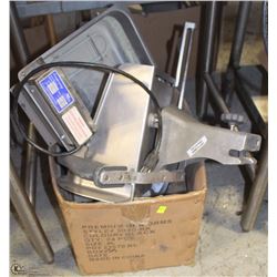 LOT OF MISC INCLUDING SLICER ARM PULL, BOWL