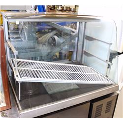 3 SHELF PASTRY DISPLAY WITH GLASS ROUNDED FRONT