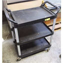 3 TIER ROLLING CART DOUBLE HANDLE