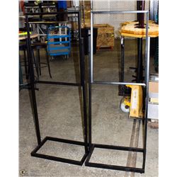 LOT OF TWO METAL SIGN STANDS