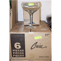 CASE OF 6 GLASS 1778ML GOBLET