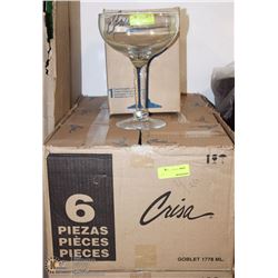CASE OF 6 GLASS 1778ML GOBLET