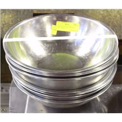 BUNDLE OF 10 - 10" STAINLESS STEEL BOWLS