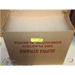 CASE OF CLEAR 8" FAT STRAWS - AS THEY COME