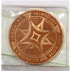 BRASS WORLD HEALTH DAY COIN.