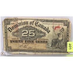 1900 CANADIAN SHINPLASTER.
