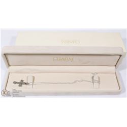 CHARM DIAMOND CENTERS CROSS .925 PENDANT W/