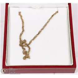 10 KT YELLOW GOLD BRACELET/ANKLET -