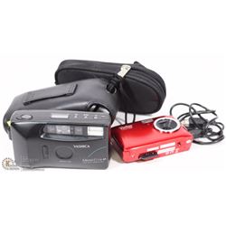 2 CAMERAS WITH VIVITAR VIVCAM AND FILM CAMERA