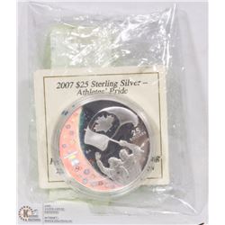 2007 STERLING SILVER $25.00 CANADIAN COIN -