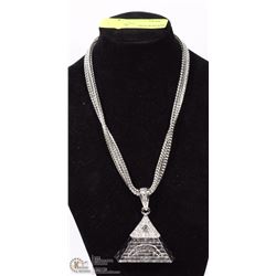 ROOT OF ALL EVIL PYRAMID NECKLACE- DISPLAY NOT INL