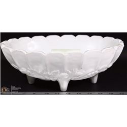 MILK GLASS FRUIT BOWL