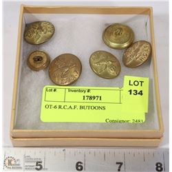 OT-6 R.C.A.F. BUTTONS