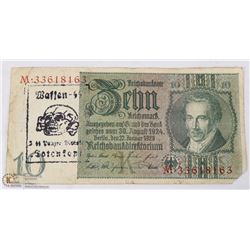 GERMAN NAZI SS TOTENKOPF UNIT 10 MARKS