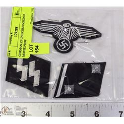 GERMAN SS UNIFORM INSIGNIA MOVIE PROP
