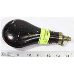 NW- ANTIQUE POWDER FLASK