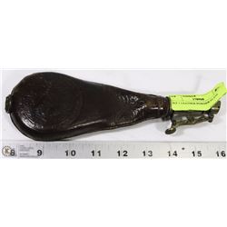 H.F 1 LEATHER POWDER FLASK