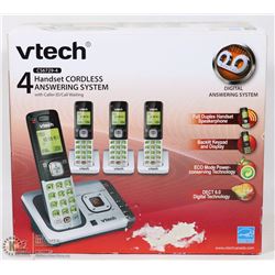 NEW VTECH 4-HANDSET CORDLESS ANSWERING
